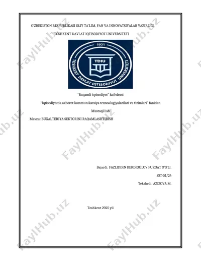 raqamli buxgalteriya dasturlari — DOCX