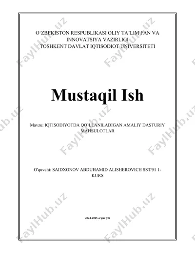 ma'lumotlarni tahlil qilish vositalari — DOCX
