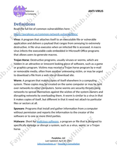 anti-virus — DOCX