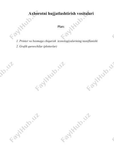 axborotni hujjatlashtirish vositalari — DOCX