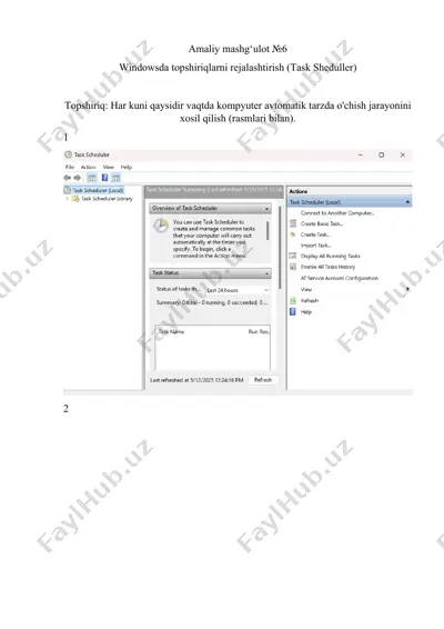 operatsion tizimlarda xotira bilan ishlash — DOCX