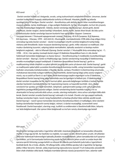 davlat ramzlari — DOCX