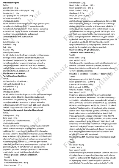 antidiabetik yig‘ma — DOCX