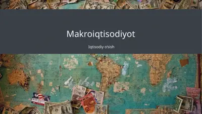 makroiqtisodiyot — PPTX