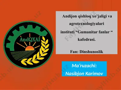 xristianlik dini tarixi va asosiy g'oyalari — PPTX