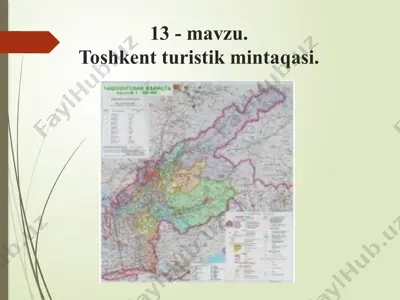toshkent turistik mintaqasi — PPTX