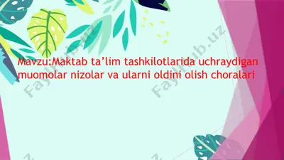 jismoniy rivojlanishni baholash usullari — PPTX