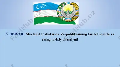 o‘zbekiston respublikasining mustaqillik tarixi — PPT