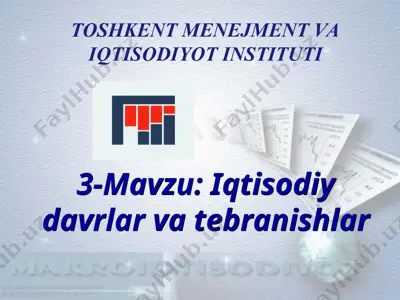 iqtisodiy o'sish tushunchasi va uning o‘lchanishi — PPT