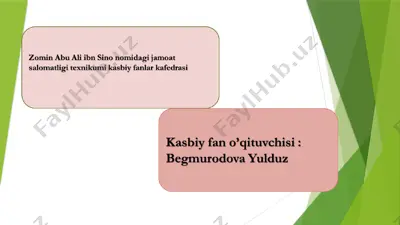 raxit kasalligi bilan bog'liq ta'lim-ma'ruzalar — PPTX