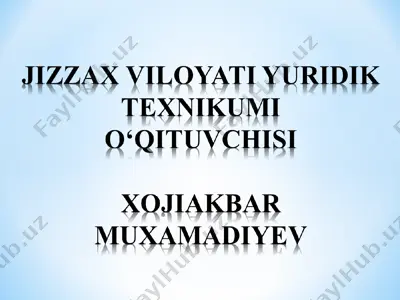 konstitutsiyaviy huquqga kirish — PPT