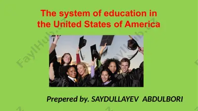 education in the usa — PPTX