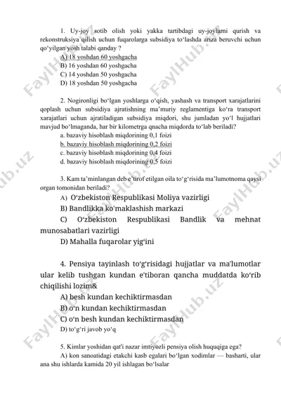 subsidiya to‘lash yosh chegarasi — DOCX