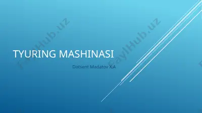 tyuringmashinasi — PPTX