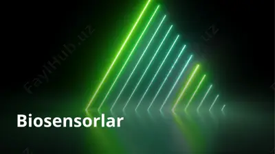 biosensorlar — PPTX