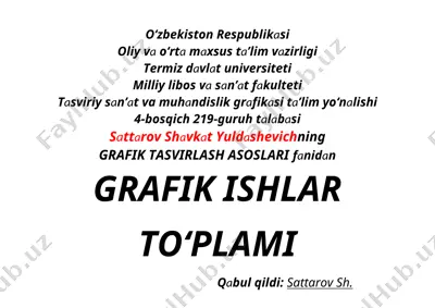 grafik ishlar to‘plami — DOC