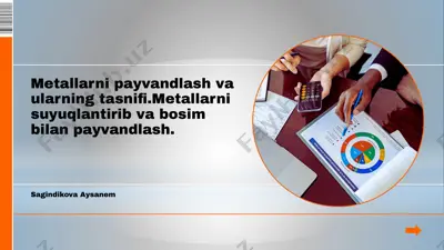 metallarni payvandlash va ularning tasnifi — PPTX