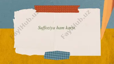 suffoziya hám karst — PPTX