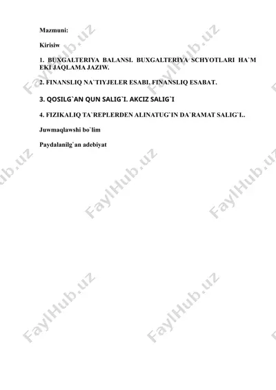 buxgalteriya balansi va schetlari — DOCX