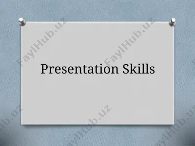 presentation skills — PPTX