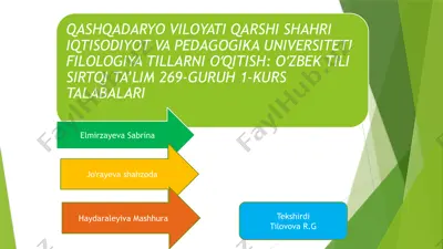 xalq dostonlari har bir millatning’ ma’naviy giyofasi — PPTX