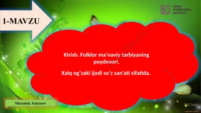 folklor — PPTX