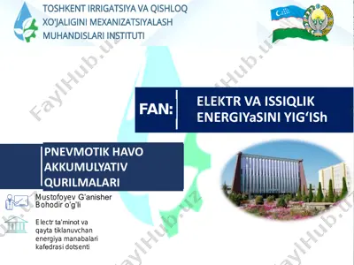 pnevmotik havo akkumulyativ qurilmalari — PDF