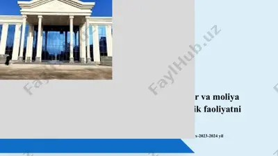 tovar va moliya bozorlarida monopolistik faoliyatni cheklash — PPTX