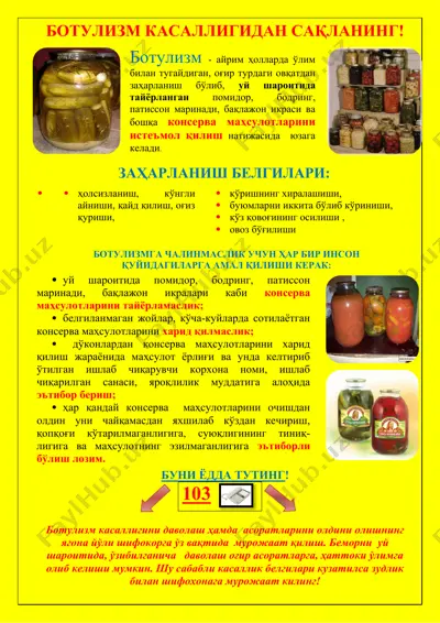 botulizm kasalligida saqlaning — DOCX