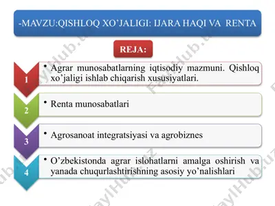 qishloq xo‘jaligi mahsuloti — PPTX