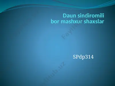 daunsindromi — PPTX