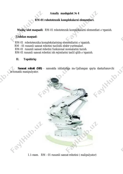 rm-01 robototexnik komplekslarni elementlari — PDF