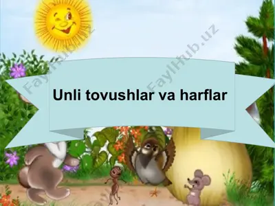 unli tovushlar va harflar — PPTX