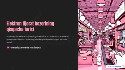 elektron tijorat bozorining qisqacha tarixi — PDF
