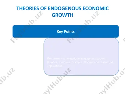 theories of endogenous economic growth — PDF