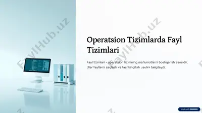 fayl tizimlari tushunchasi — PDF
