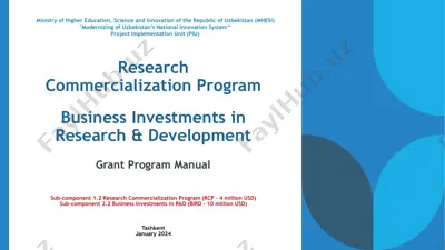 research commercialization program — PDF