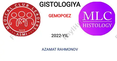 gistologiya va gemopoez — PDF