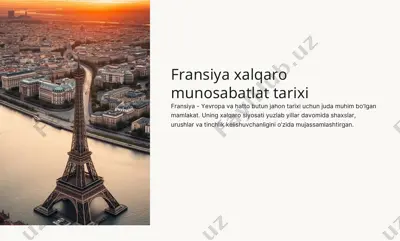 fransiya xalqaro munosabatlar tarixi — PDF