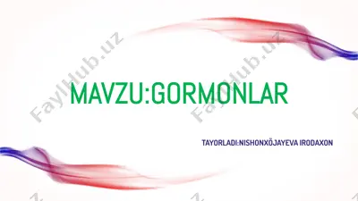 gormonlar — PDF