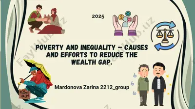 poverty and inequality – causes and efforts to reduce the wealth gap — PDF