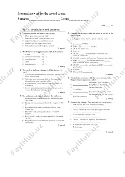 intermediate ishlari — PDF