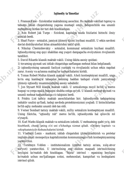 iqtisodiy ta’limotlar — PDF