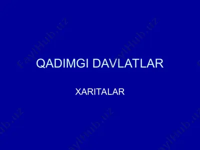 xaritalar — PPT
