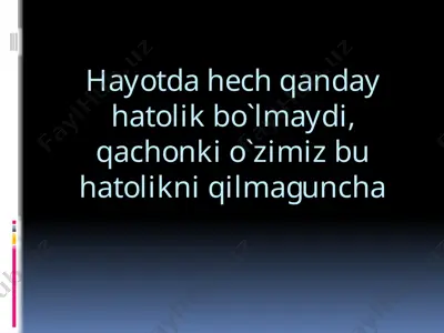 qo'rquv hissi — PPTX