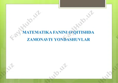 xalqaro pisatadqiqotlarining ahamiyati va matematika fani — PPTX