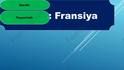 fransiya — PPTX