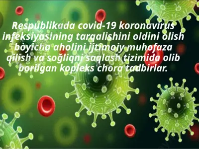 koronavirus infeksiyasi tarqalishini oldini olish chora-tadbirlari — PPTX