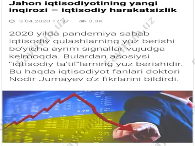 jahon iqtisodiyotining yangi inqirozi — PPTX