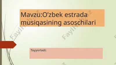 o’zbekestradamusiqasi — PPTX